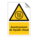 Avertissement de liquide chaud