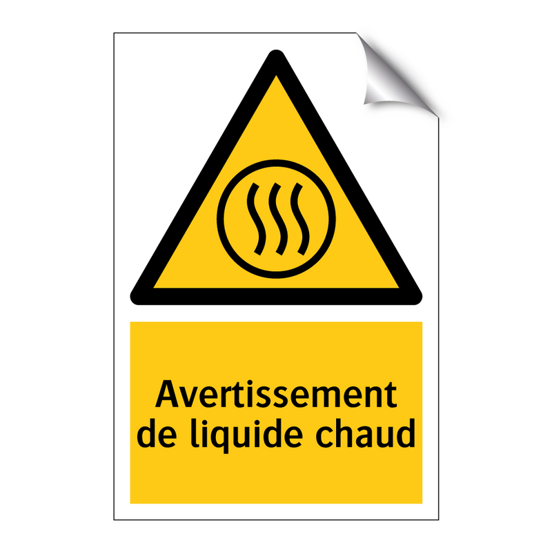Avertissement de liquide chaud