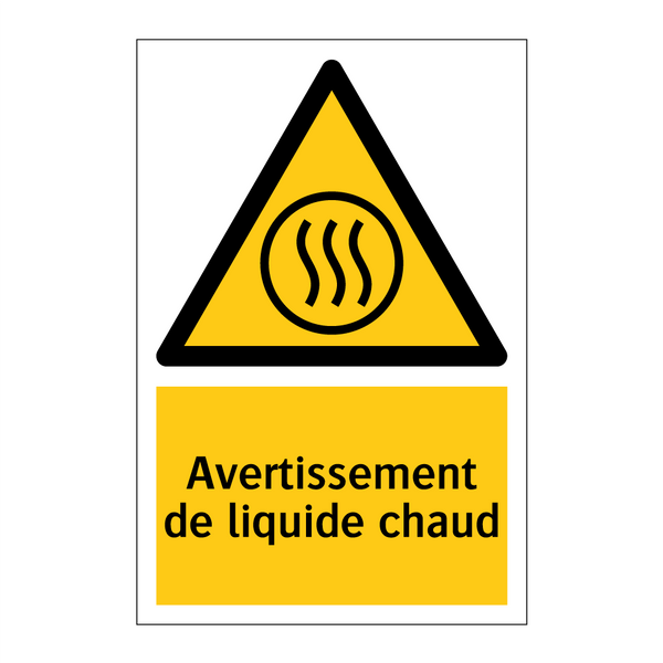 Avertissement de liquide chaud