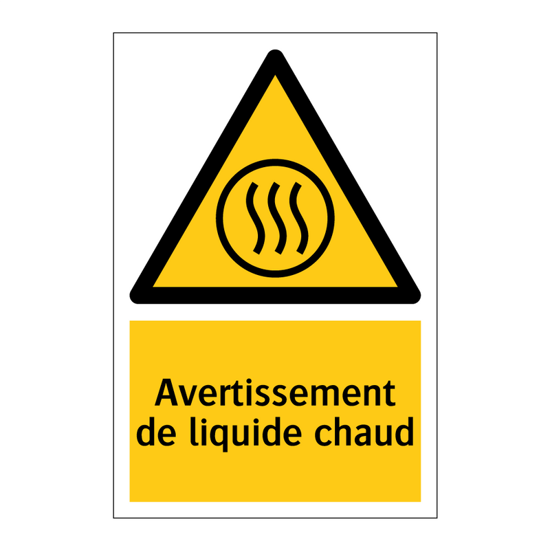 Avertissement de liquide chaud