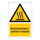 Avertissement : surface chaude
