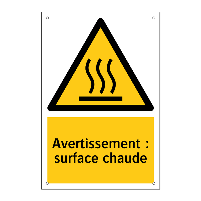 Avertissement : surface chaude