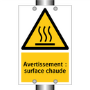 Avertissement : surface chaude