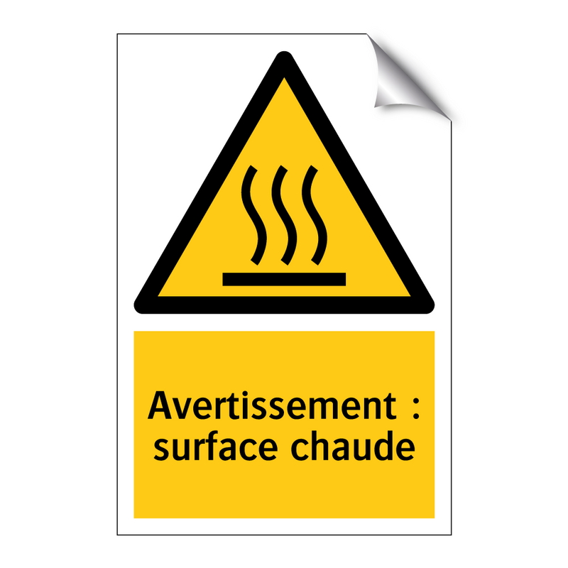 Avertissement : surface chaude
