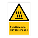 Avertissement : surface chaude