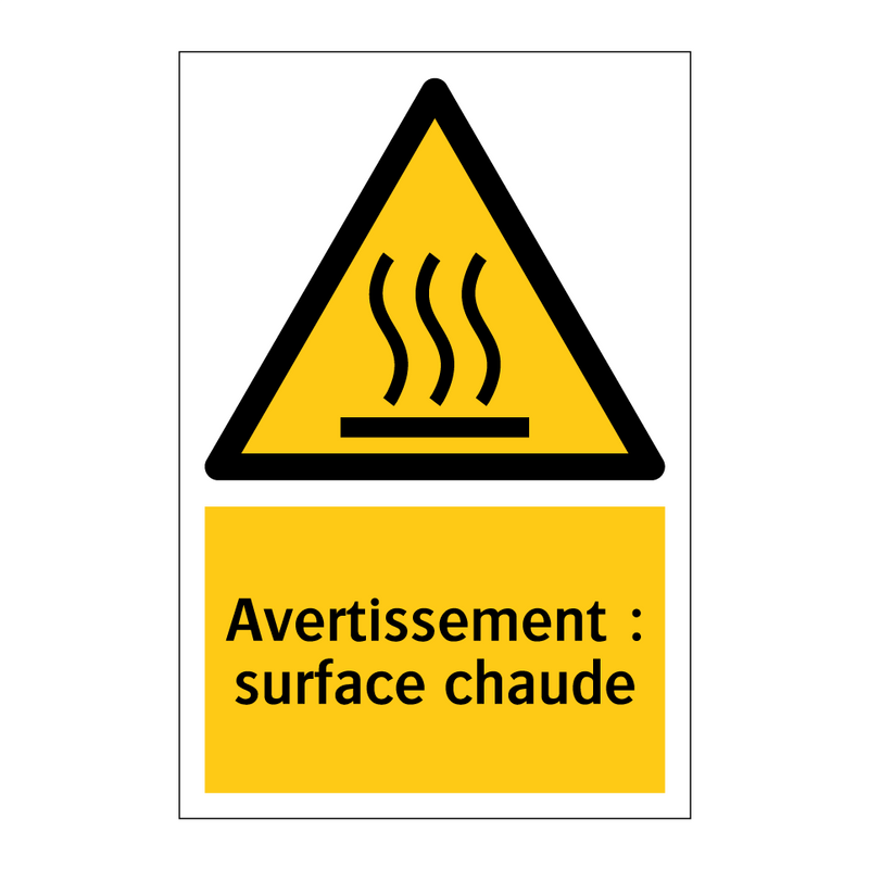 Avertissement : surface chaude