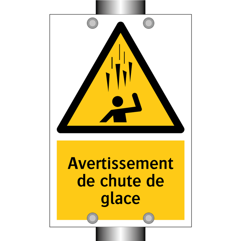 Avertissement de chute de glace