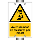 Avertissement de blessures par impact