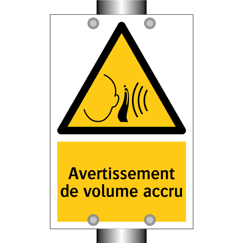 Avertissement de volume accru