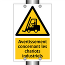 Avertissement concernant les chariots industriels