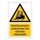 Avertissement concernant les chariots industriels