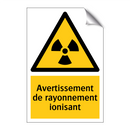 Avertissement de rayonnement ionisant