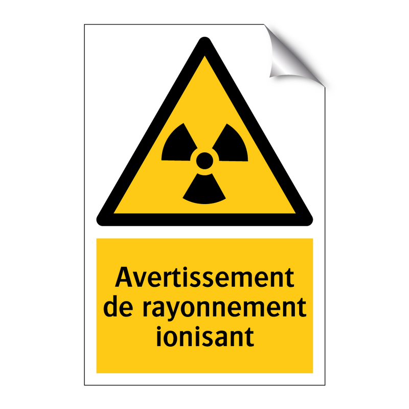 Avertissement de rayonnement ionisant