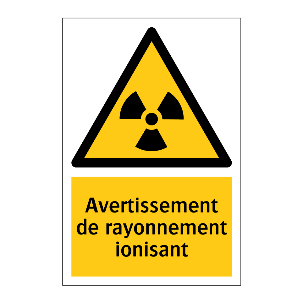 Avertissement de rayonnement ionisant