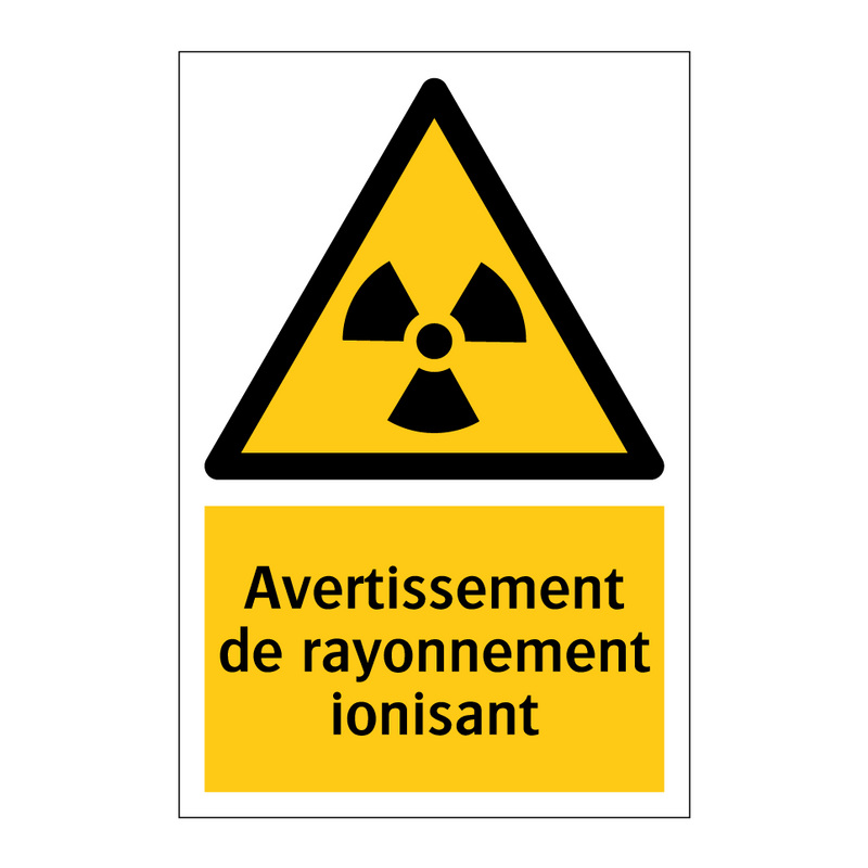 Avertissement de rayonnement ionisant