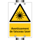 Avertissement de faisceau laser