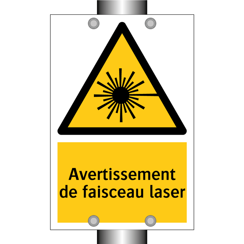 Avertissement de faisceau laser