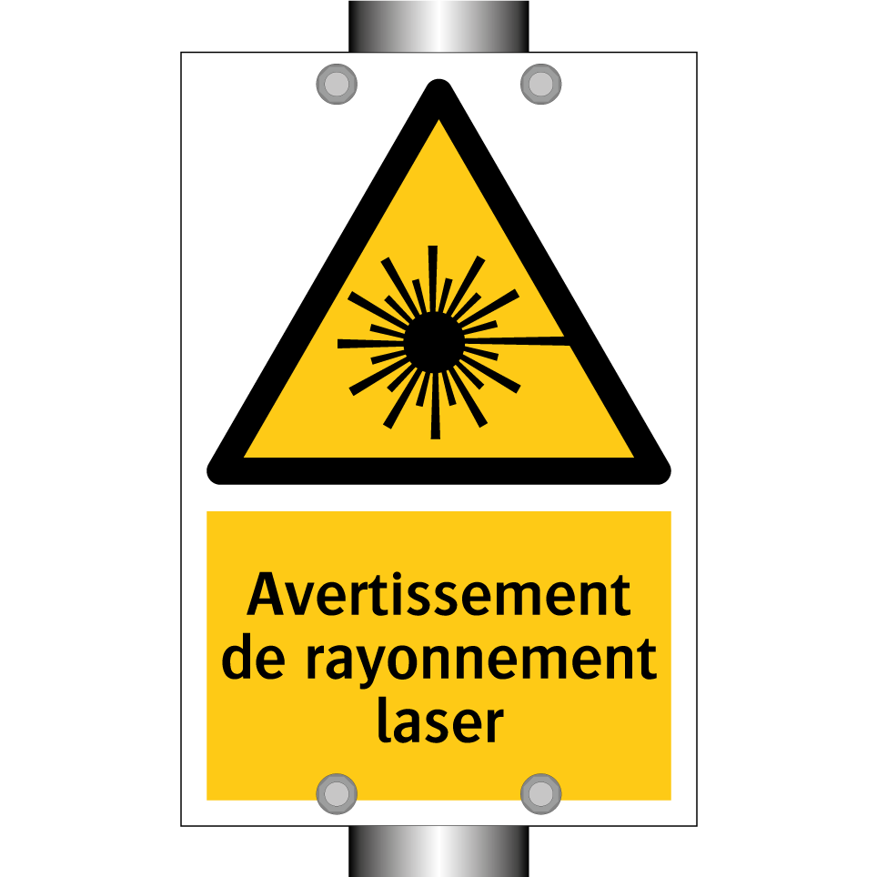 Avertissement de rayonnement laser