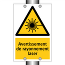 Avertissement de rayonnement laser