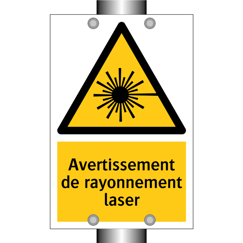Avertissement de rayonnement laser