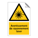 Avertissement de rayonnement laser