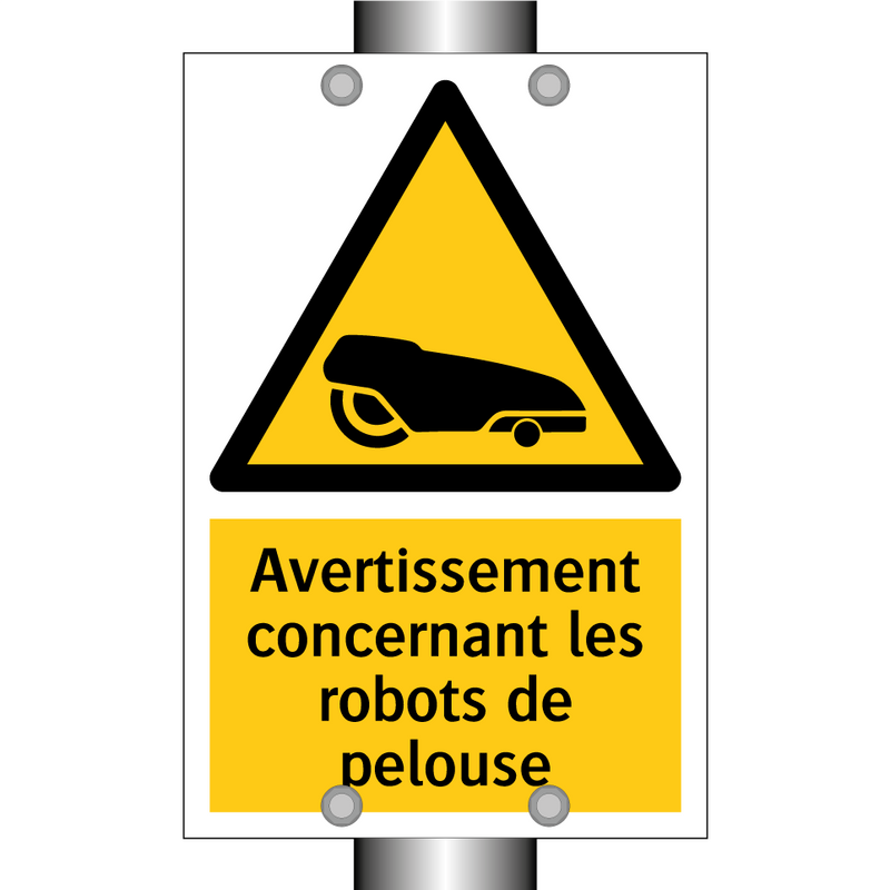 Avertissement concernant les robots de pelouse