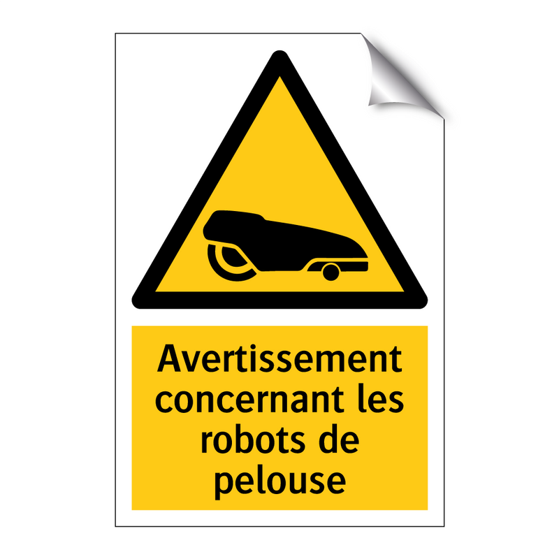Avertissement concernant les robots de pelouse