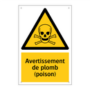 Avertissement de plomb (poison)