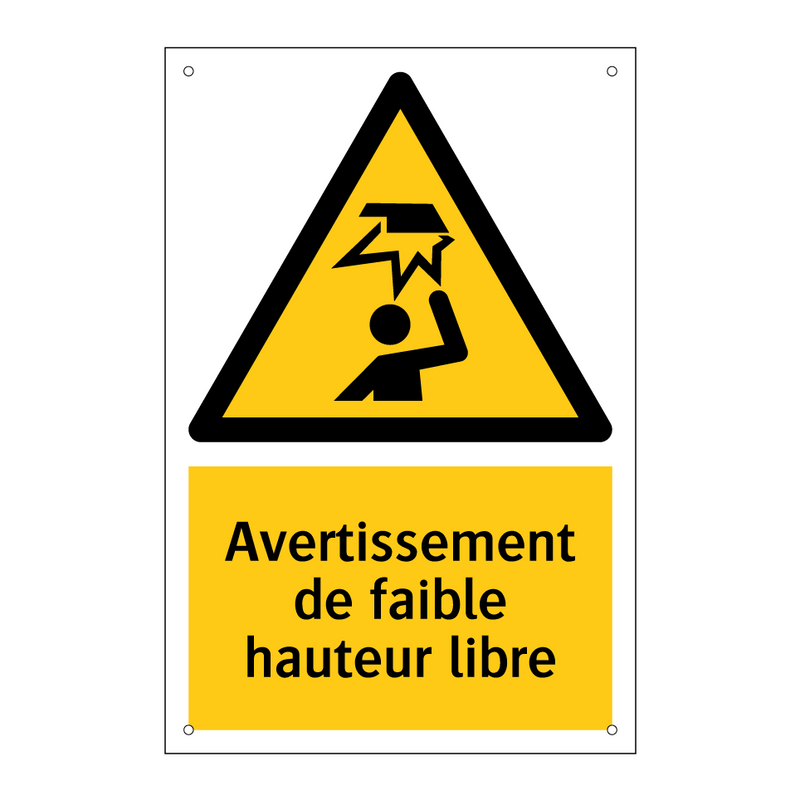 Avertissement de faible hauteur libre