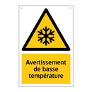 Avertissement de basse température