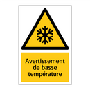 Avertissement de basse température