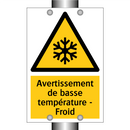 Avertissement de basse température - Froid