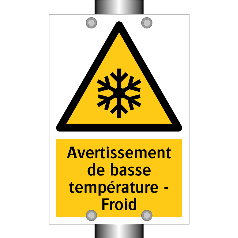 Avertissement de basse température - Froid