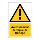 Avertissement de vague de fraisage