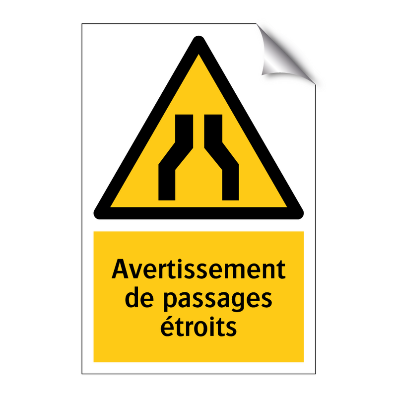Avertissement de passages étroits
