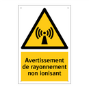 Avertissement de rayonnement non ionisant