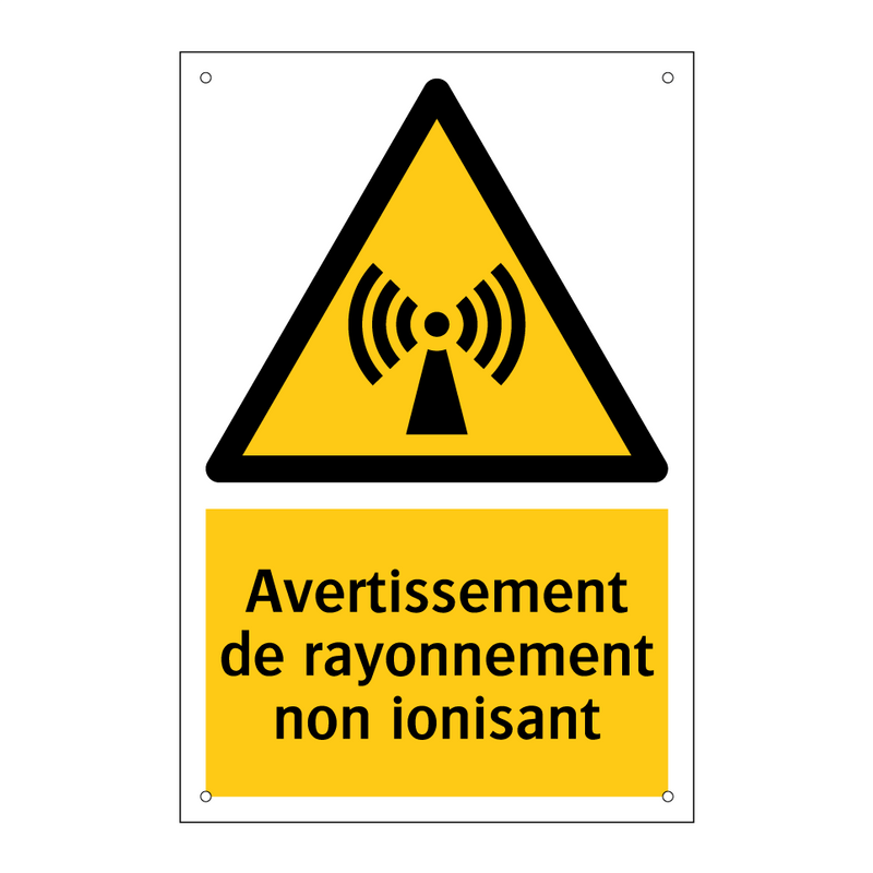 Avertissement de rayonnement non ionisant