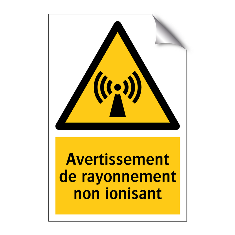 Avertissement de rayonnement non ionisant