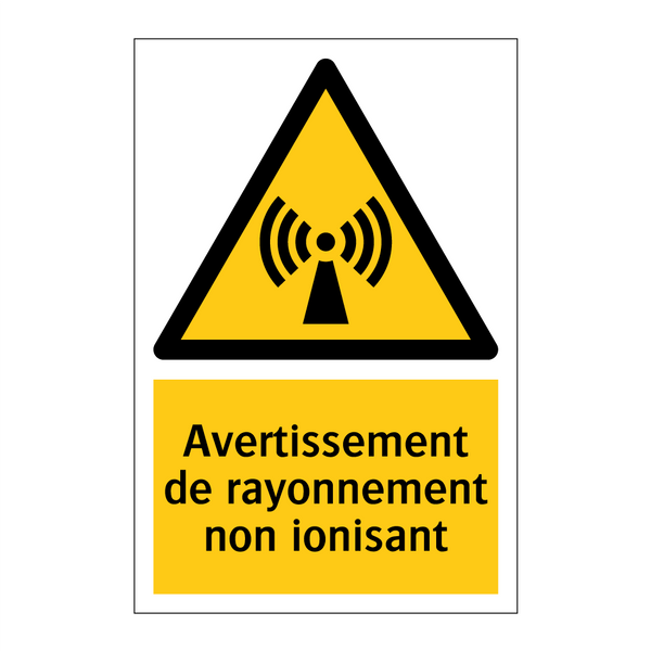 Avertissement de rayonnement non ionisant