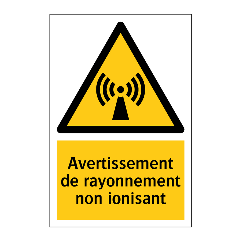 Avertissement de rayonnement non ionisant
