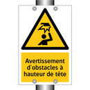 Avertissement d'obstacles à hauteur de tête