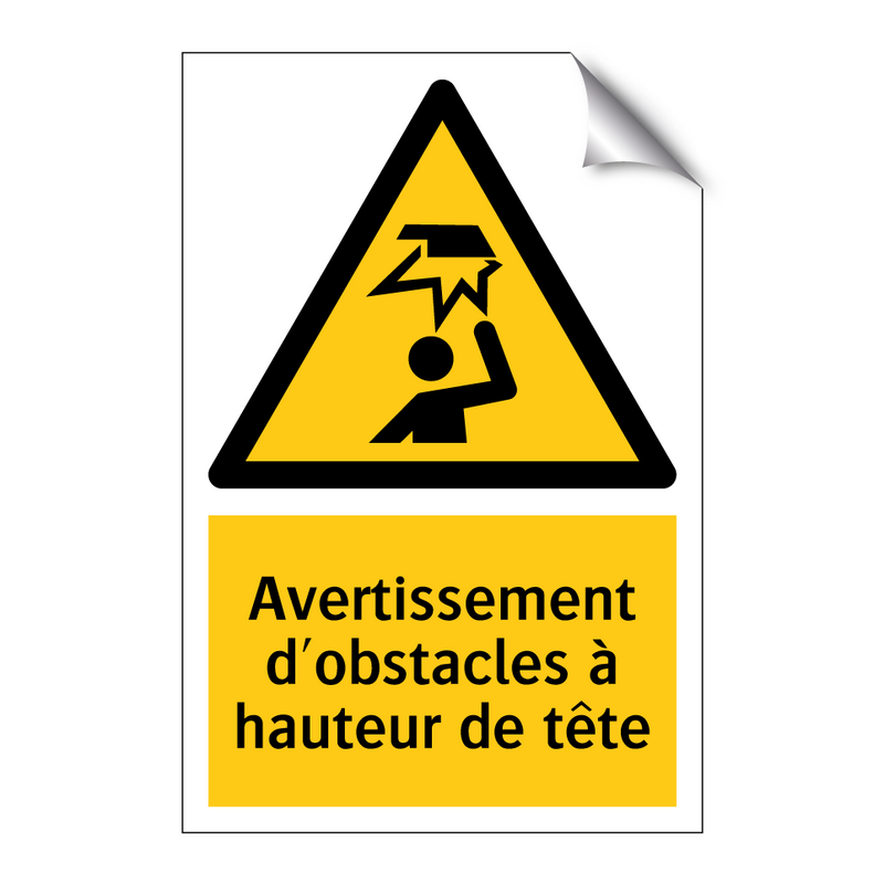 Avertissement d'obstacles à hauteur de tête