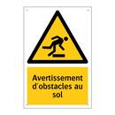 Avertissement d'obstacles au sol