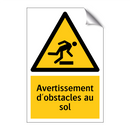 Avertissement d'obstacles au sol