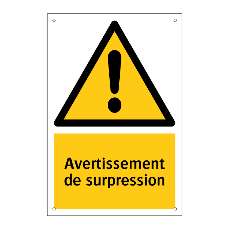 Avertissement de surpression