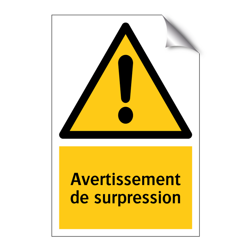 Avertissement de surpression