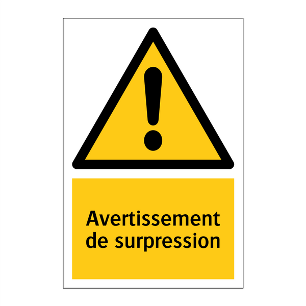 Avertissement de surpression
