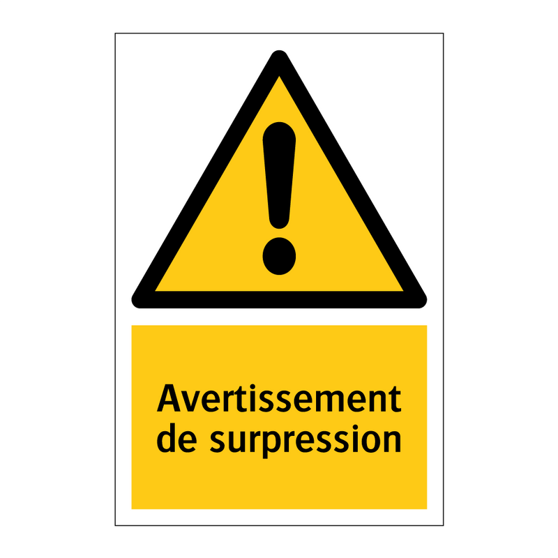 Avertissement de surpression