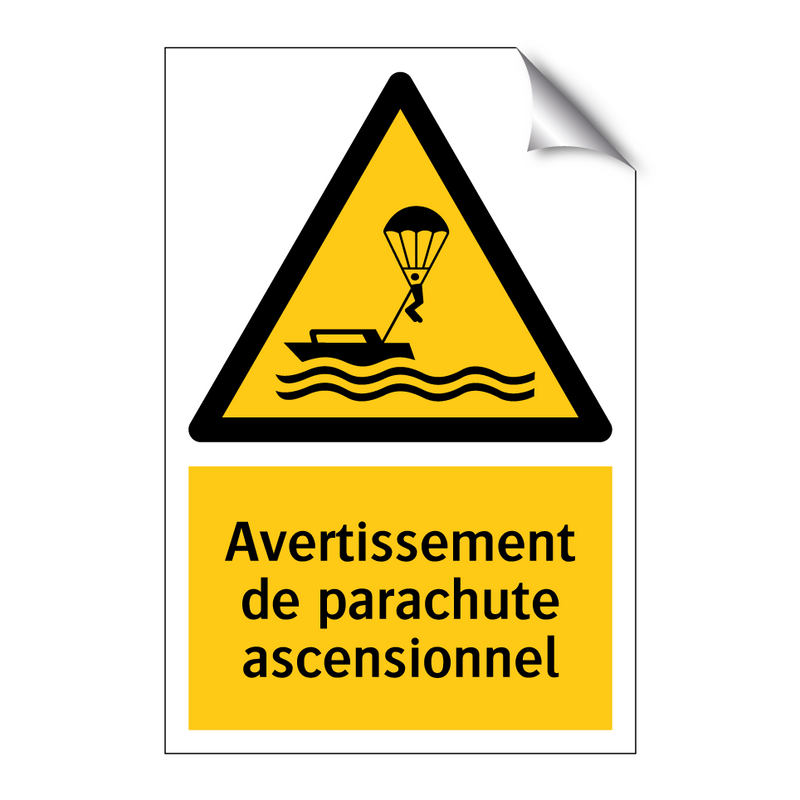 Avertissement de parachute ascensionnel