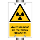 Avertissement de matériaux radioactifs